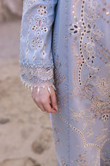 Hania Amir 3 Piece Unstitched Embroidered Lawn Suit