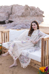 3 Piece Unstitched Embroidered Lawn Suit