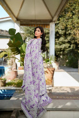3 Piece Unstitched Embroidered Lawn Suit
