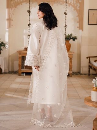 3 Piece Unstitched Embroidered Lawn Suit