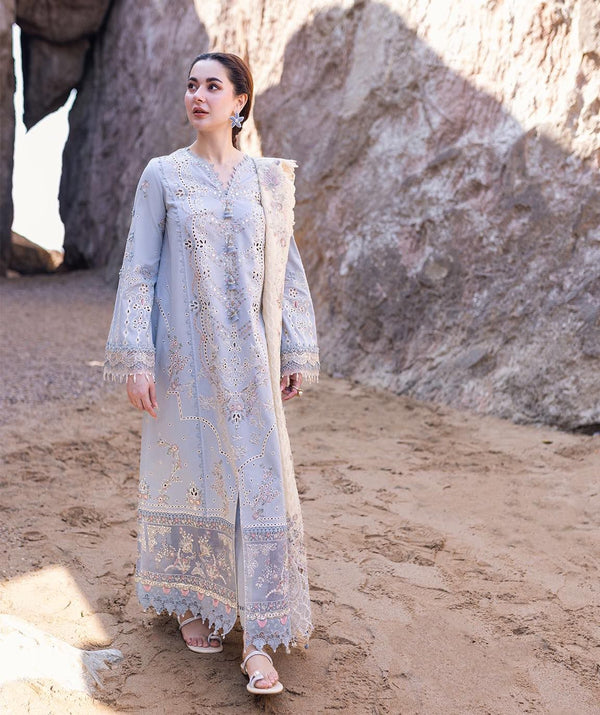 Hania Amir 3 Piece Unstitched Embroidered Lawn Suit