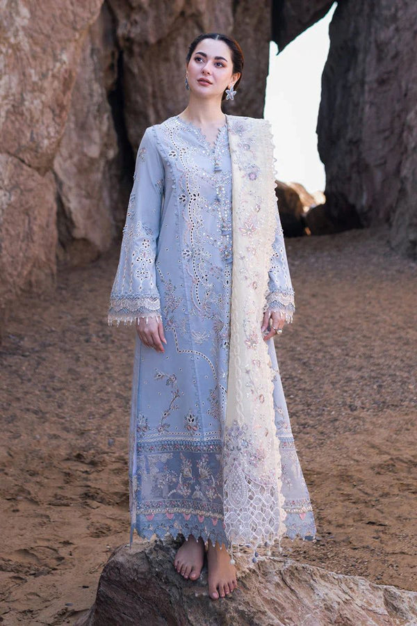 Hania Amir 3 Piece Unstitched Embroidered Lawn Suit