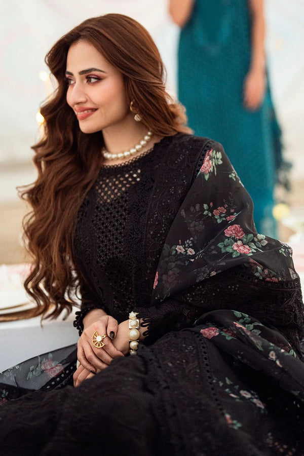 3 Piece Unstitched Embroidered Lawn Suit
