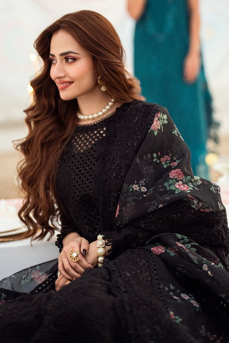 3 Piece Unstitched Embroidered Lawn Suit