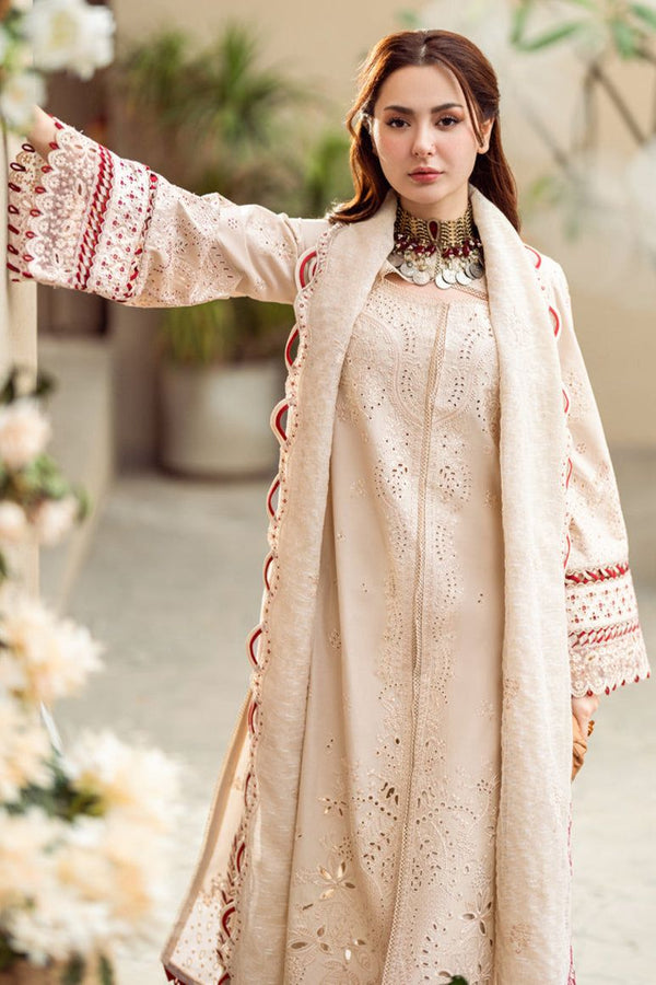 Hania Amir 3 Piece Unstitched Embroidered Lawn Suit