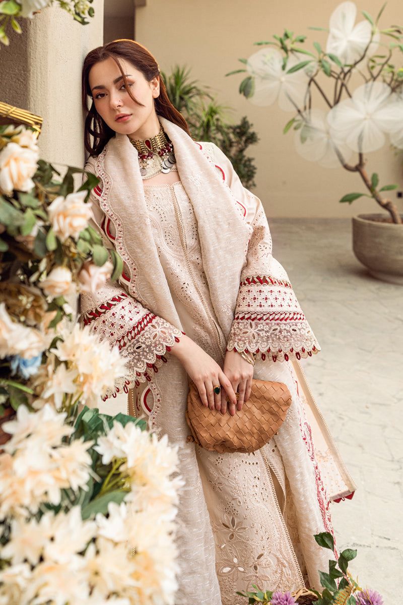 Hania Amir 3 Piece Unstitched Embroidered Lawn Suit