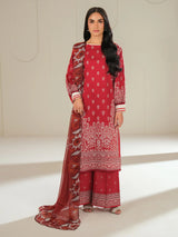 3 Piece Lawn Suit-Embroidered (Unstitched)
