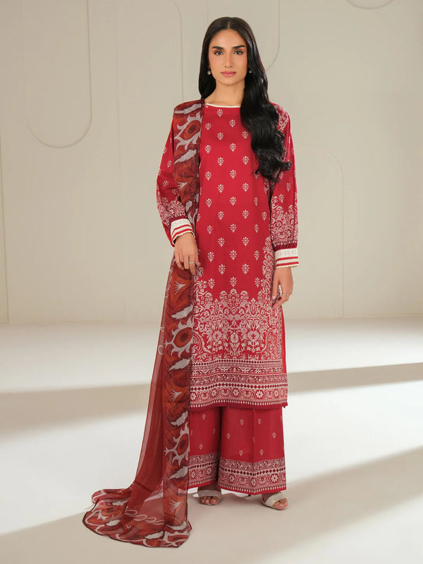 3 Piece Lawn Suit-Embroidered (Unstitched)