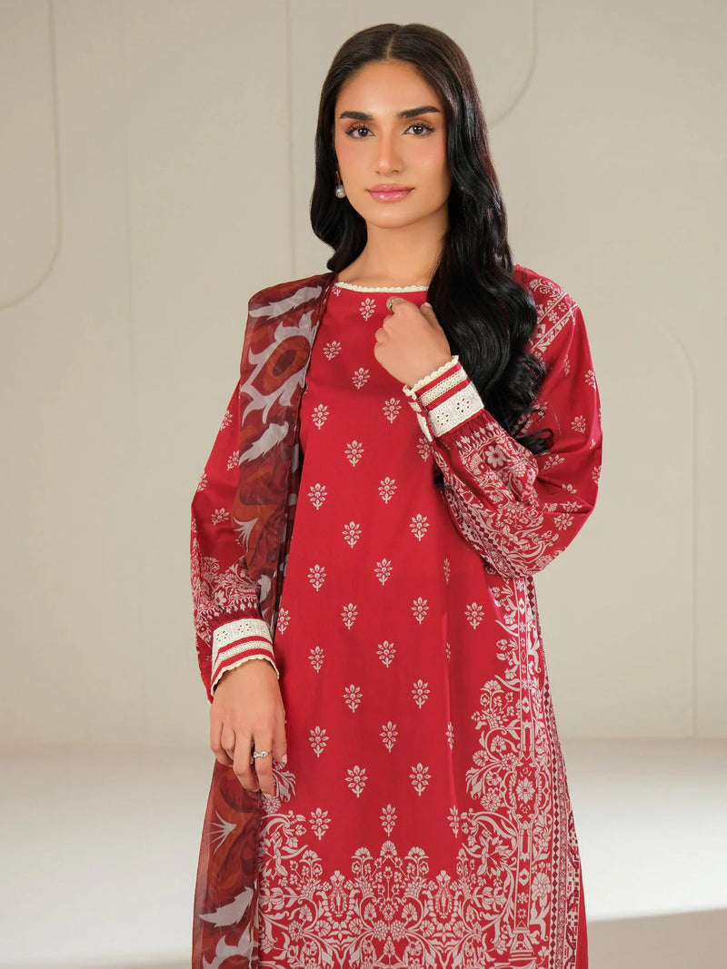 3 Piece Lawn Suit-Embroidered (Unstitched)