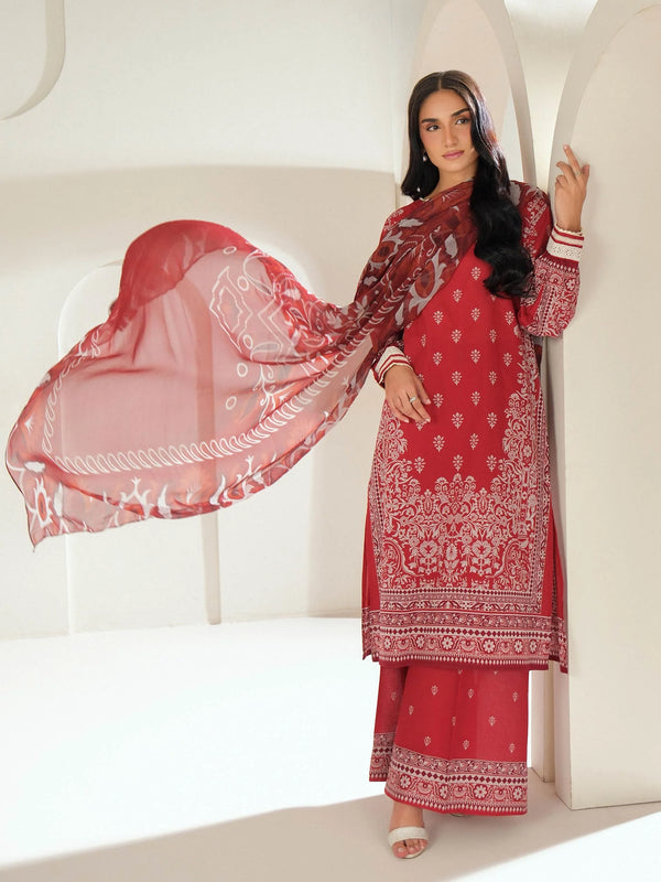 3 Piece Lawn Suit-Embroidered (Unstitched)